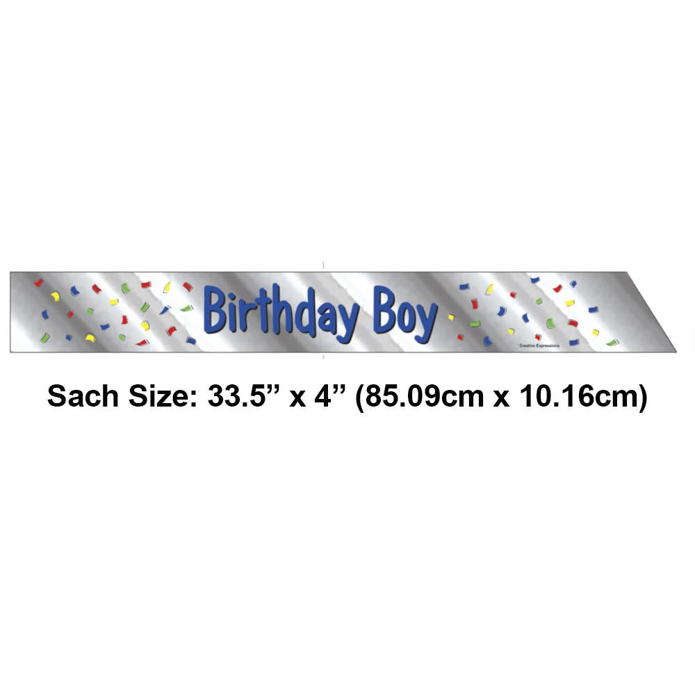 6ct Bulk Birthday Boy Sashes