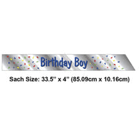 6ct Bulk Birthday Boy Sashes