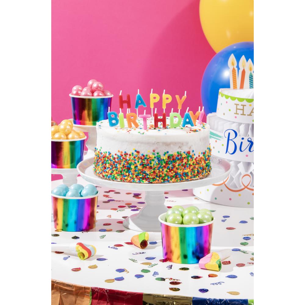 Happy Birthday Pick Candles Party Decoration