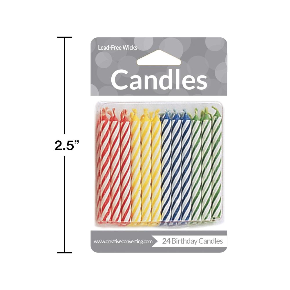 288ct Bulk Assorted Primary Color Candles