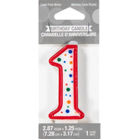 Polka Dot #1 Candle Party Decoration