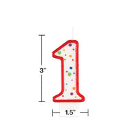 Polka Dot #1 Candle Party Decoration