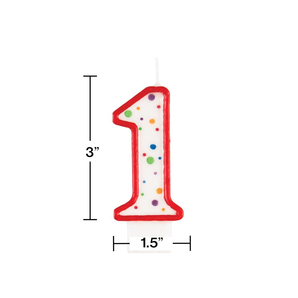 6ct Bulk Polka Dot #1 Candles