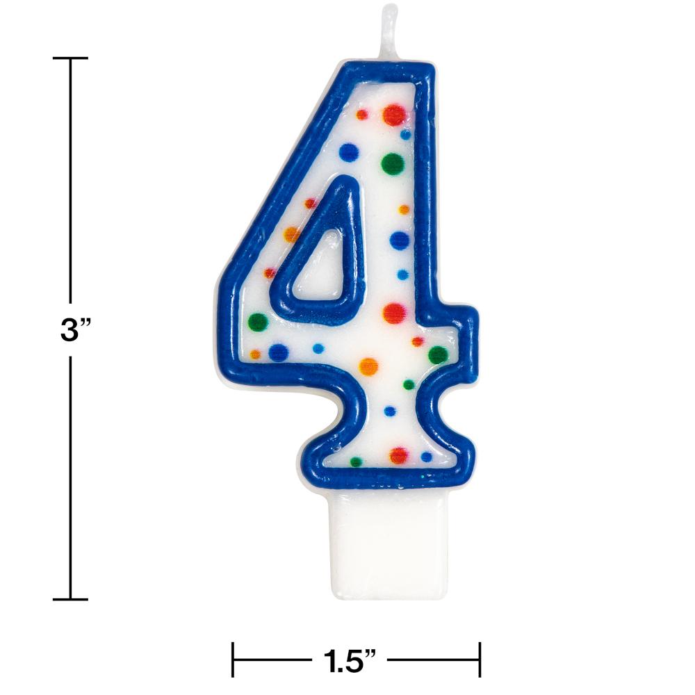 Polka Dot #4 Candle Party Decoration