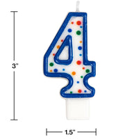 Polka Dot #4 Candle Party Decoration
