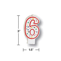 Polka Dot #6 Candle Party Decoration