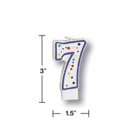 Polka Dot #7 Candle Party Decoration