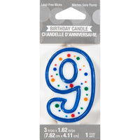 Polka Dot #9 Candle Party Decoration