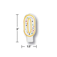 6ct Bulk Polka Dot #0 Candles