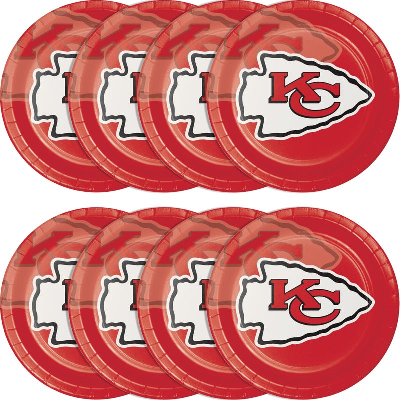 Kansas City Chiefs 8.75" Paper Plates (8/Pkg)