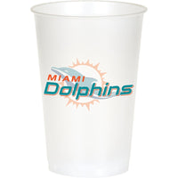 Miami Dolphins 20 oz Plastic Cup (8/Pkg)