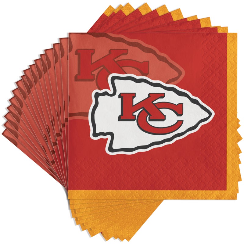 Kansas City Chiefs Beverage Napkins (16/Pkg)