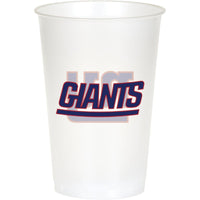 New York Giants Plastic Cup, 20 Oz (8/Pkg)