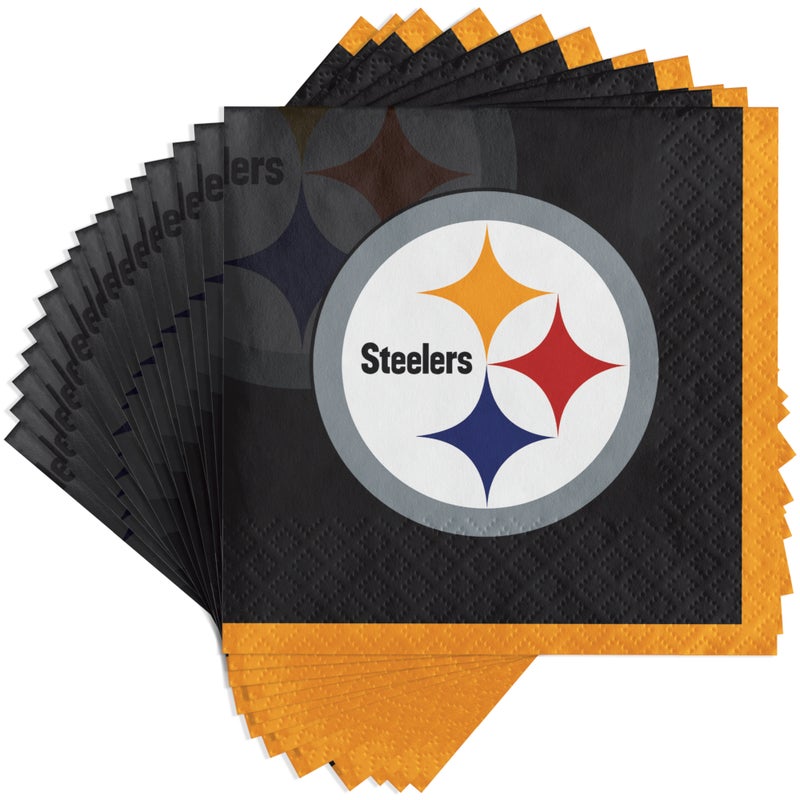 Pittsburgh Steelers Beverage Napkins (16/Pkg)