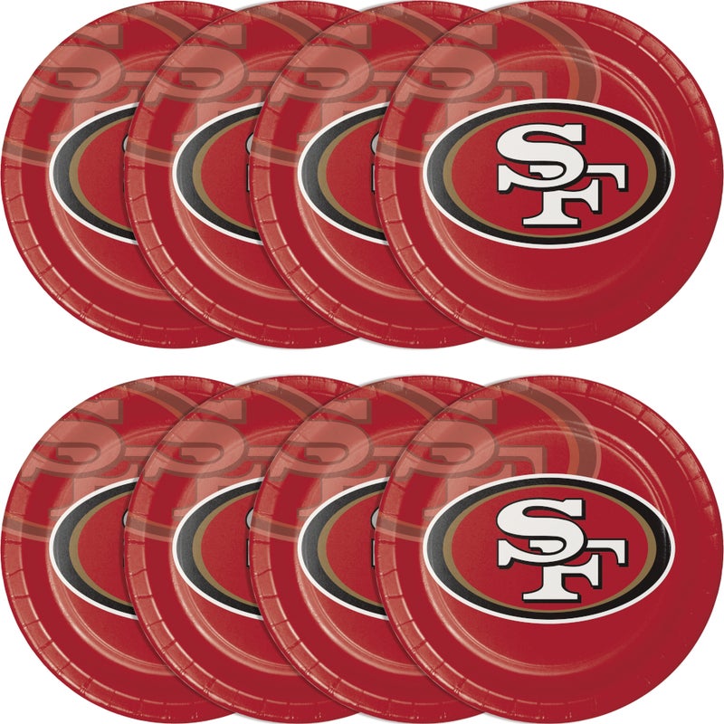 San Francisco 49ers Paper Plates (8/Pkg)