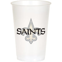 96/Case Bulk New Orleans Saints 20 oz Plastic Cups