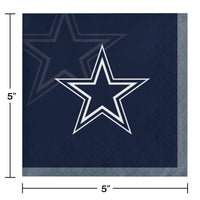 Dallas Cowboys Beverage Napkins (16/Pkg)