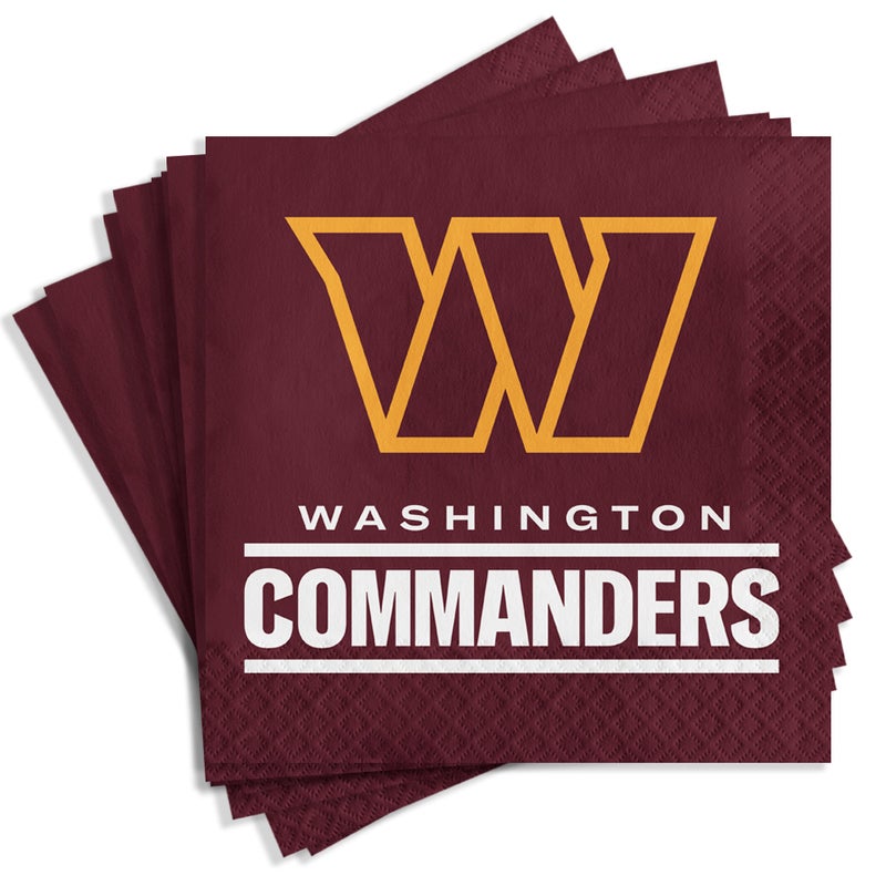 192/Case Bulk Washington Commanders 2Ply Luncheon Napkin