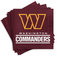 192/Case Bulk Washington Commanders 2Ply Luncheon Napkin