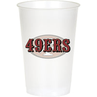 San Francisco 49ers Plastic Cup, 20 Oz (8/Pkg)