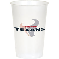 96/Case Bulk Houston Texans 20 oz Plastic Cups