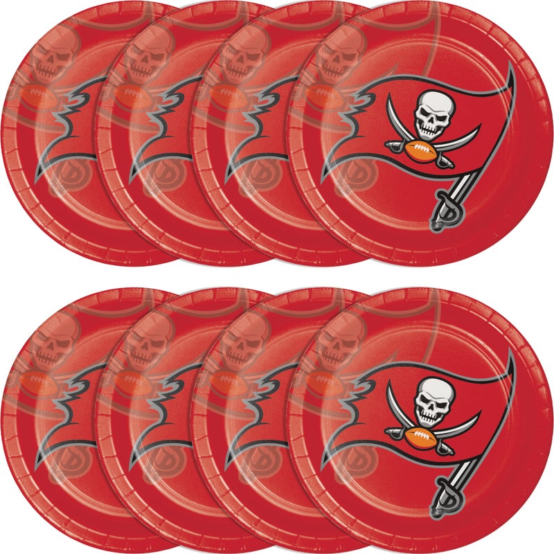 96/Case Bulk Tampa Bay Buccaneers Dinner Plates
