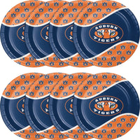 Auburn Tigers Paper Plates (8/Pkg)