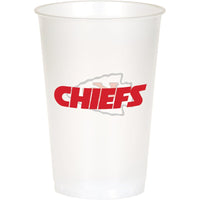 96/Case Bulk Kansas City Chiefs 20 oz Plastic Cups