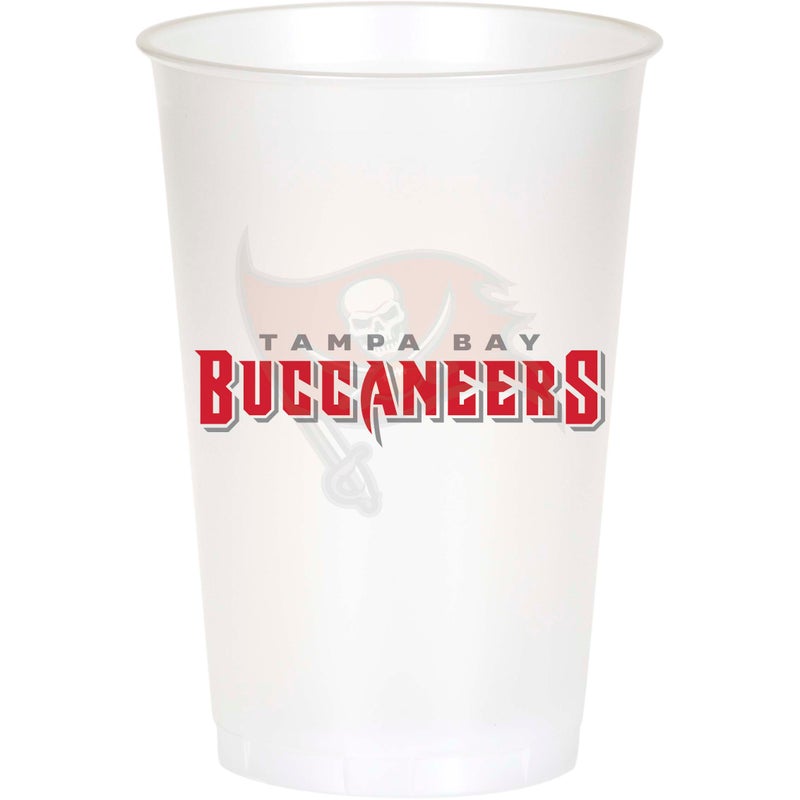 96/Case Bulk Tampa Bay Buccaneers 20 oz Plastic Cups
