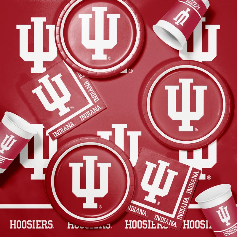 Indiana Hoosiers Paper Plates (8/Pkg)
