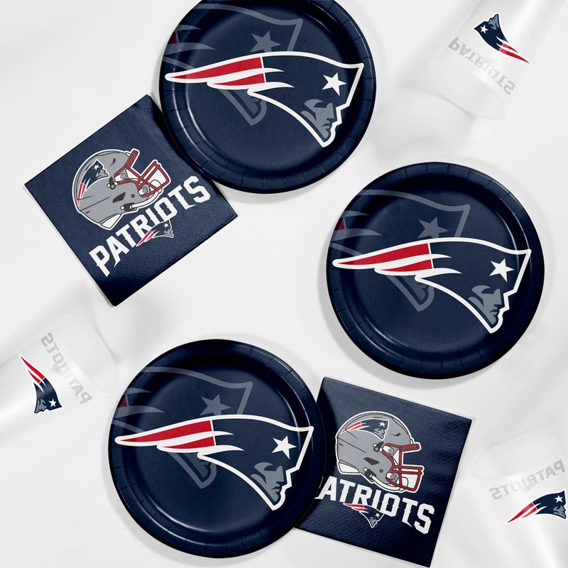 New England Patriots Paper Plates (8/Pkg)
