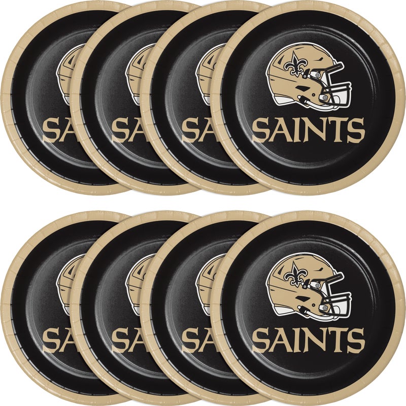 New Orleans Saints Paper Dessert Plate (8/Pkg)