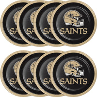 New Orleans Saints Paper Dessert Plate (8/Pkg)