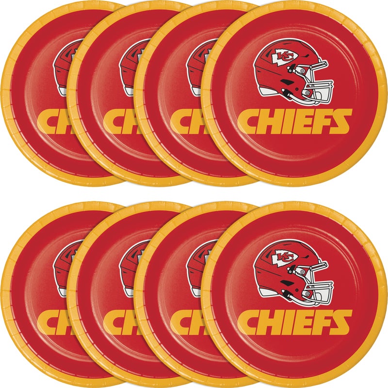 Kansas City Chiefs Paper Dessert Plates (8/Pkg)