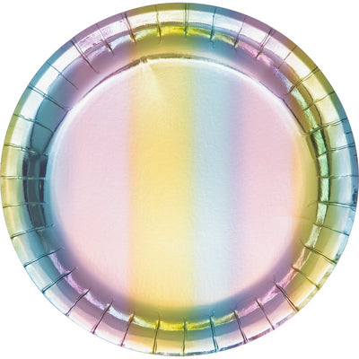 Iridescent Party Paper Plates