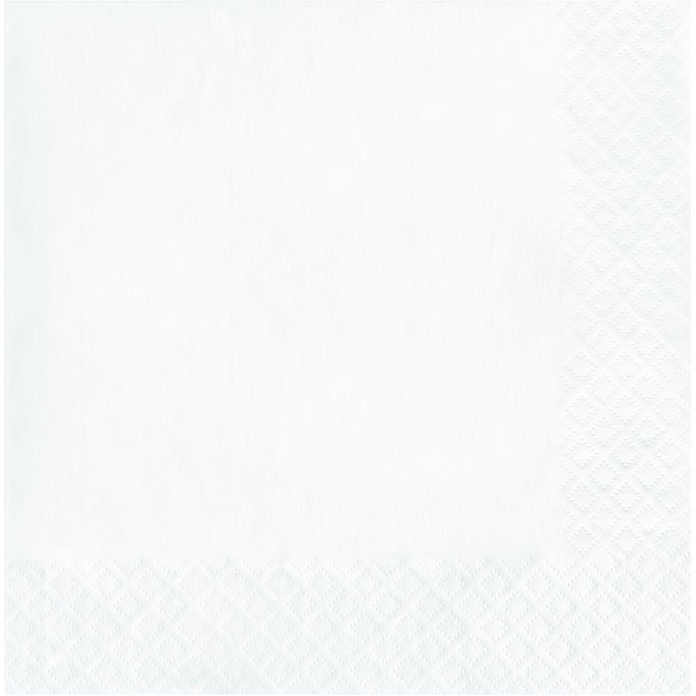 Bulk Pack of 100 White Luncheon Napkins 2Ply