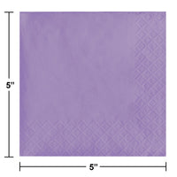 Luscious Lavender Beverage Napkin 2Ply (50/Pkg)
