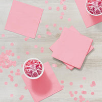 Classic Pink Beverage Napkin 2Ply (50/Pkg)
