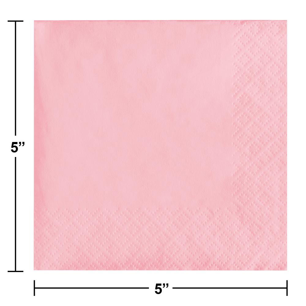 Classic Pink Beverage Napkin 2Ply (50/Pkg)