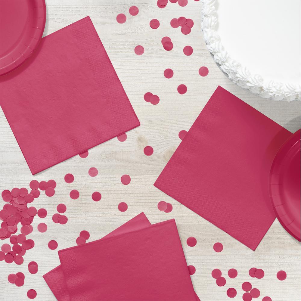 Hot Magenta Luncheon Napkin 2Ply (50/Pkg)