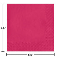 Hot Magenta Luncheon Napkin 2Ply (50/Pkg)