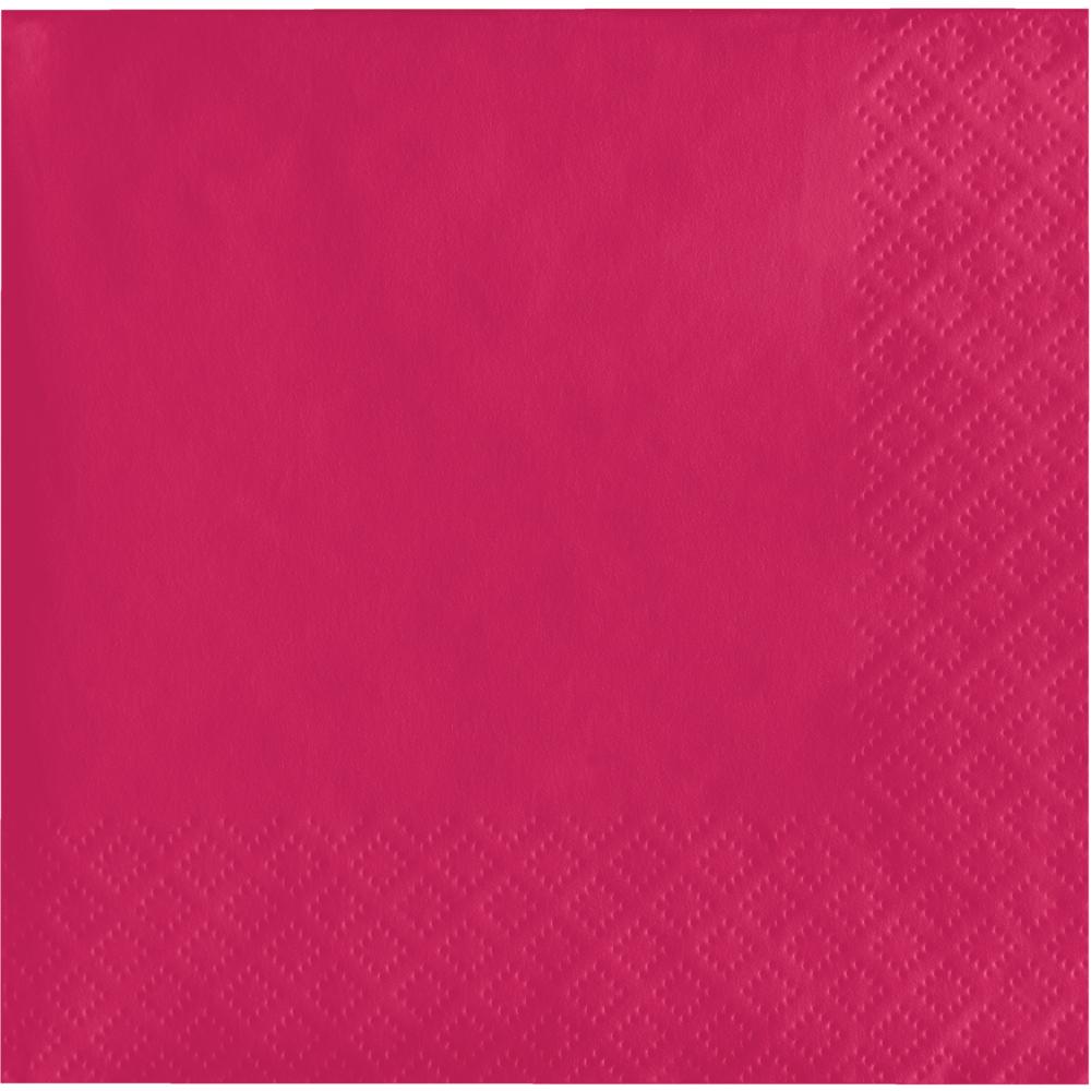 Hot Magenta Beverage Napkin 2Ply (50/Pkg)