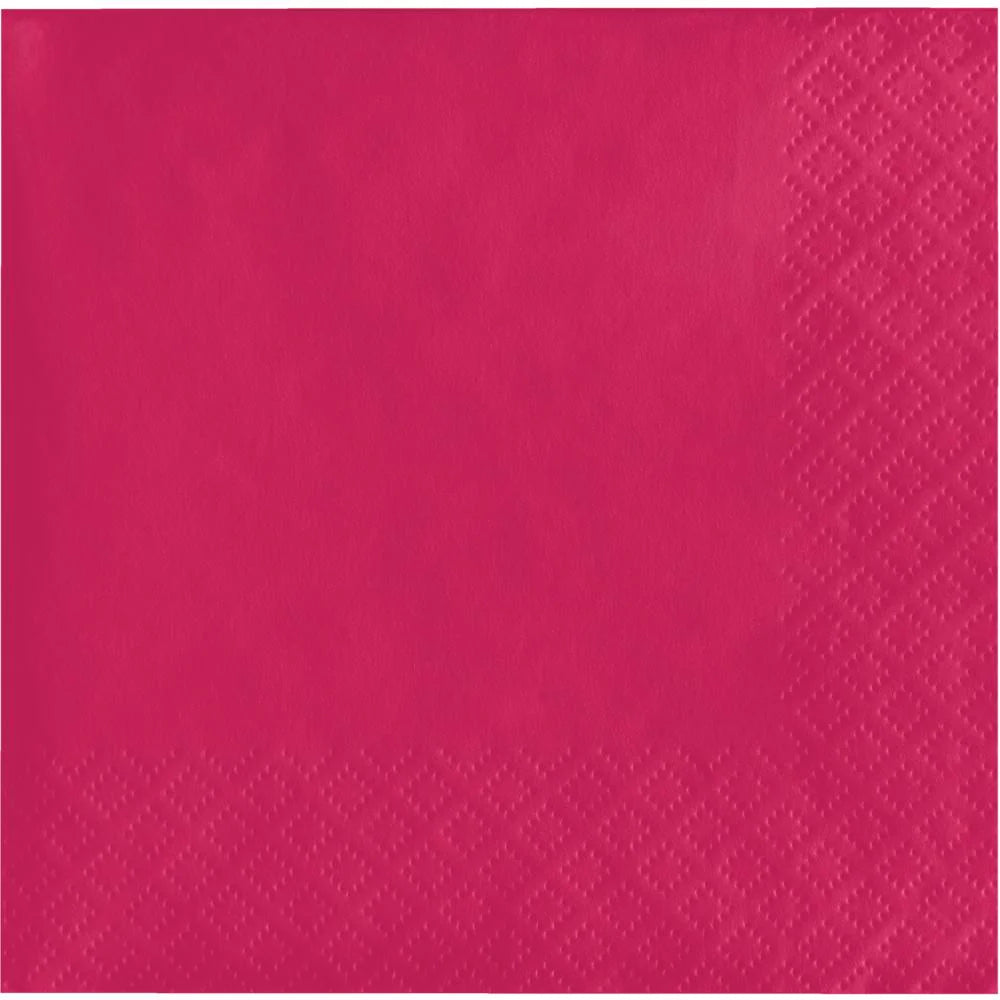 Hot Magenta Luncheon Napkin 2Ply (50/Pkg)