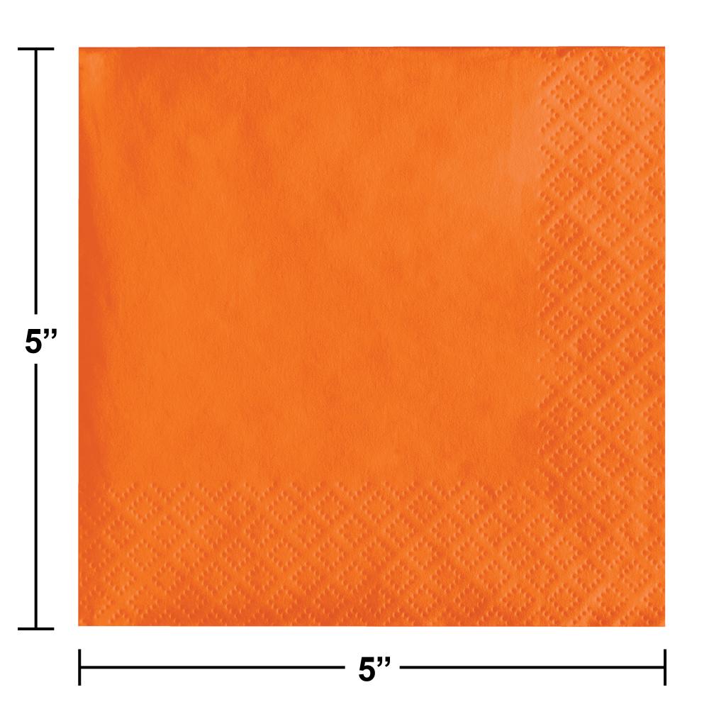 Sunkissed Orange Beverage Napkin 2Ply (50/Pkg)