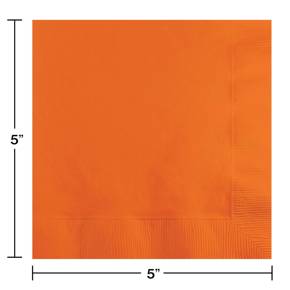 Sunkissed Orange Beverage Napkin 2Ply (50/Pkg)
