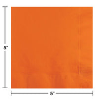 Sunkissed Orange Beverage Napkin 2Ply (50/Pkg)