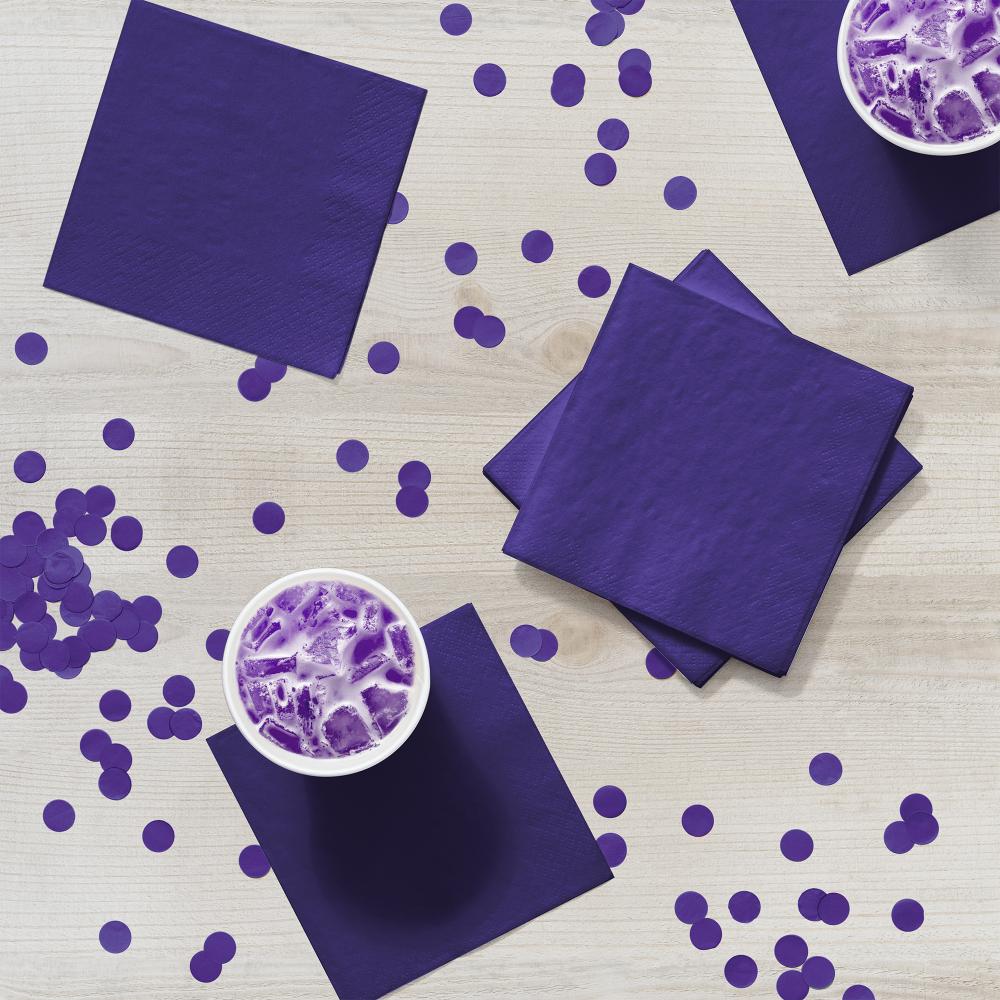 Purple Beverage Napkin 2Ply (50/Pkg)