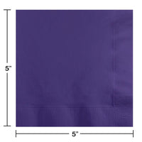 Purple Beverage Napkin 2Ply (50/Pkg)