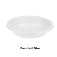 White Paper Bowls 20 Oz., 20 ct