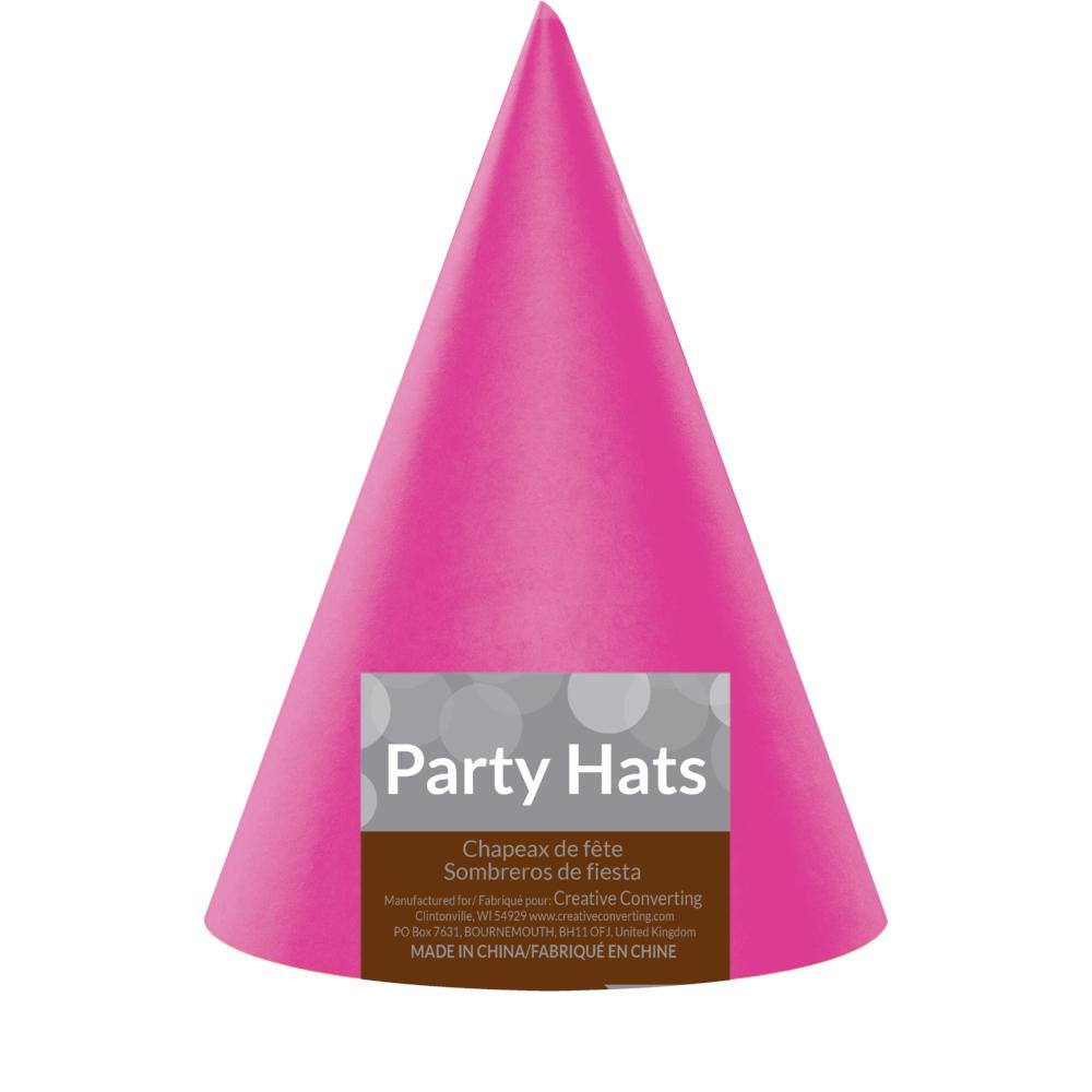 96ct Bulk Neon Party Hats